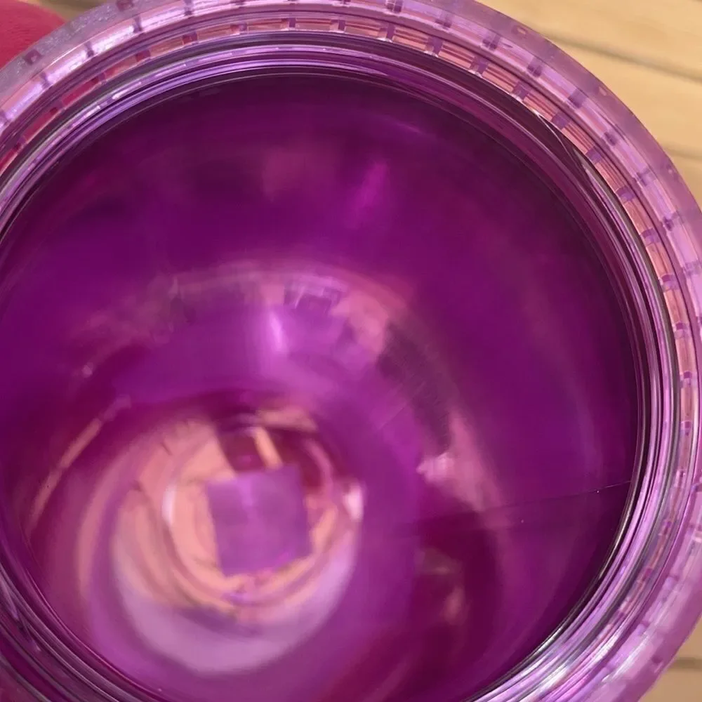 Starbucks purple red grid kaleidoscope tumbler 24 Oz